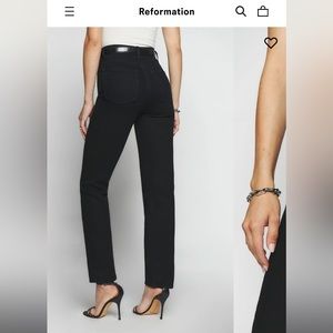 Reformation- Liza ultra high rise straight jeans